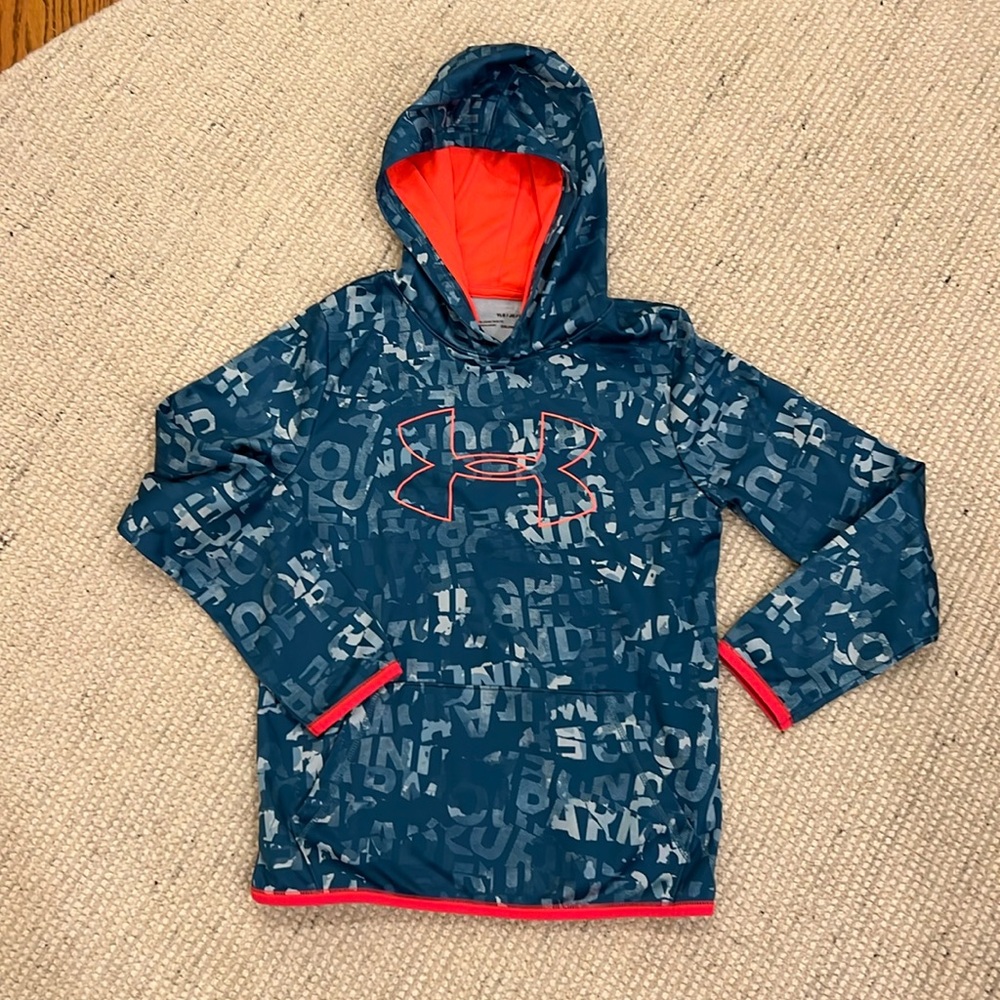 Boys under armour hoodie, size L
